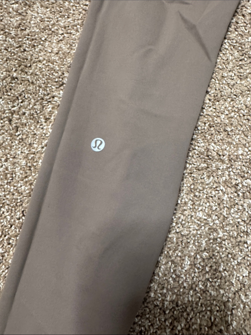Lululemon High-Waist Full-Length Leggings Neutral taupe/stone gray color SZ 6 - Picture 7 of 9